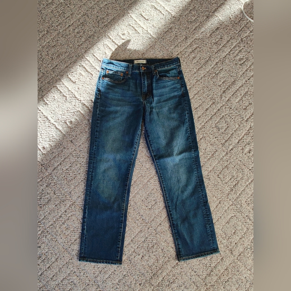 Madewell Women's Straight Leg Jeans - Dark Blue
